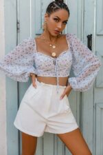 Crop Top Manches Longues - S
